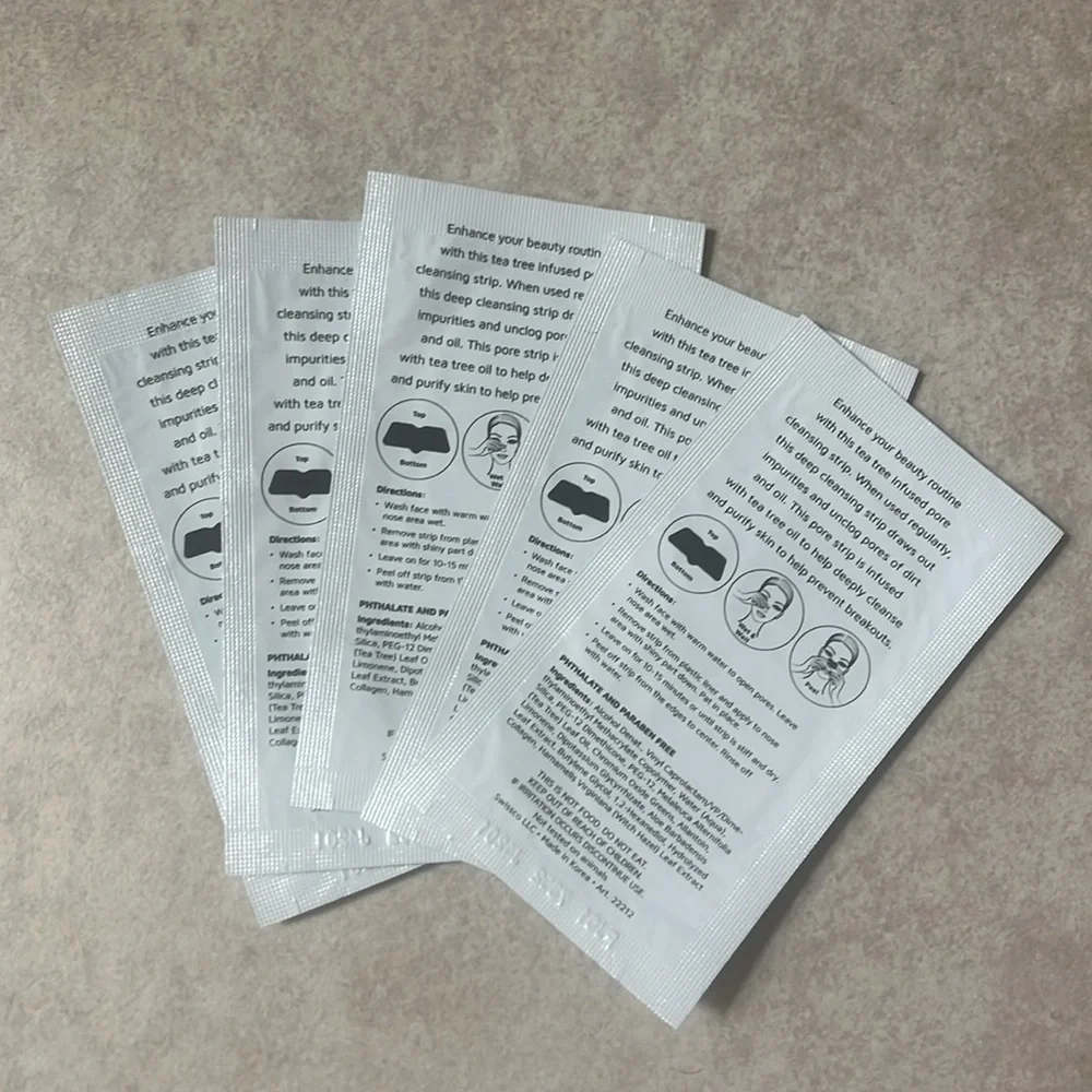 Precision Beauty Purifying Pore Strips with tea tree set of 5 korean beauty